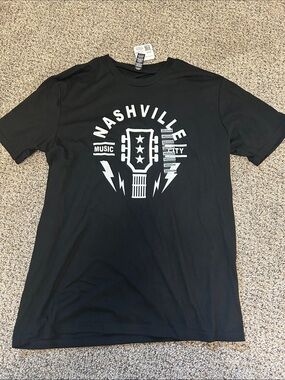 Nashville Music City Graphic Tee - Black